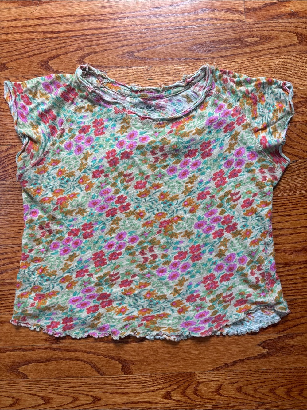 Natural Life Floral Short-Sleeve Tee - 100% cotton